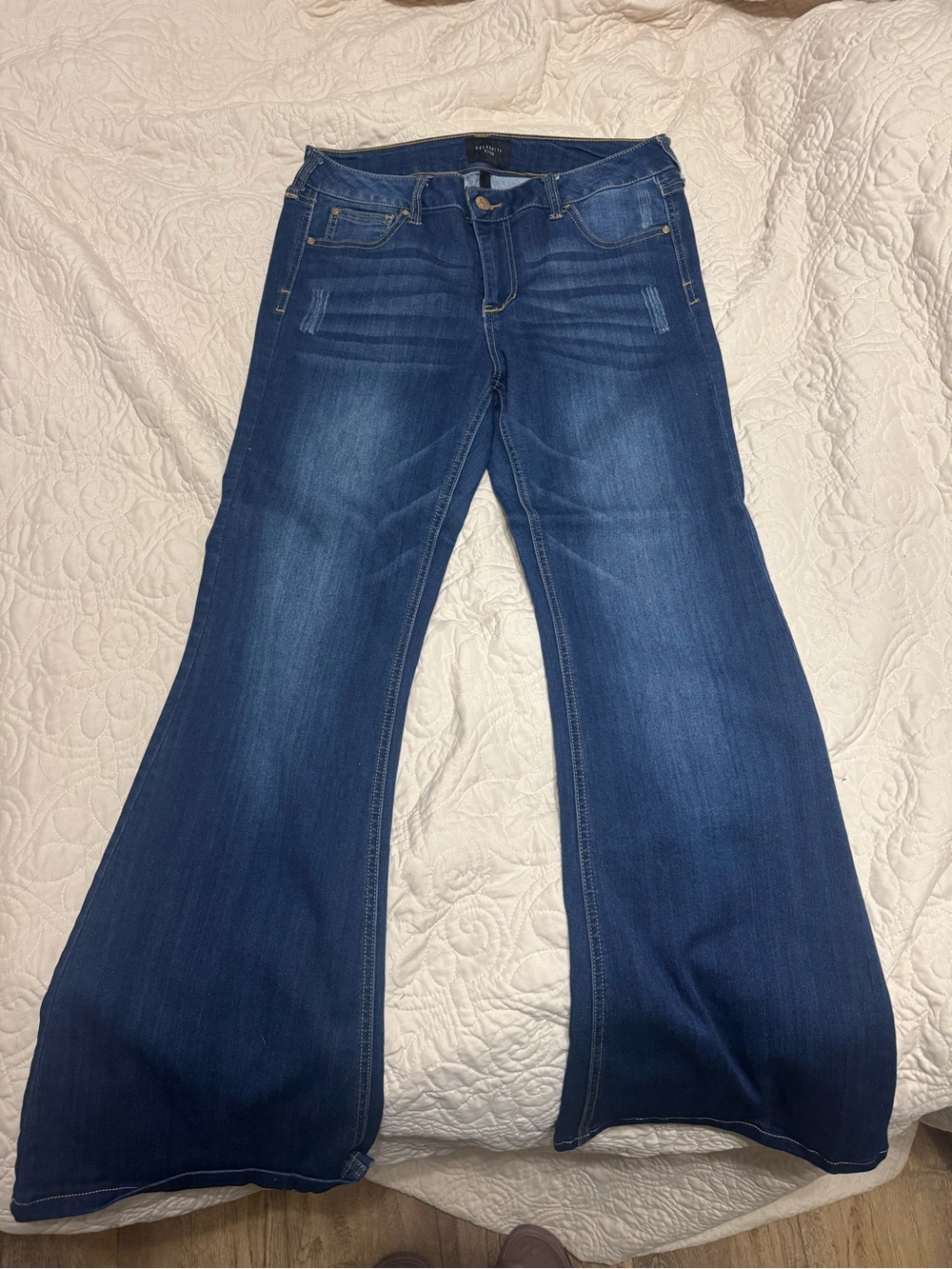 Celebrity Pink Dark Blue Flare Jeans